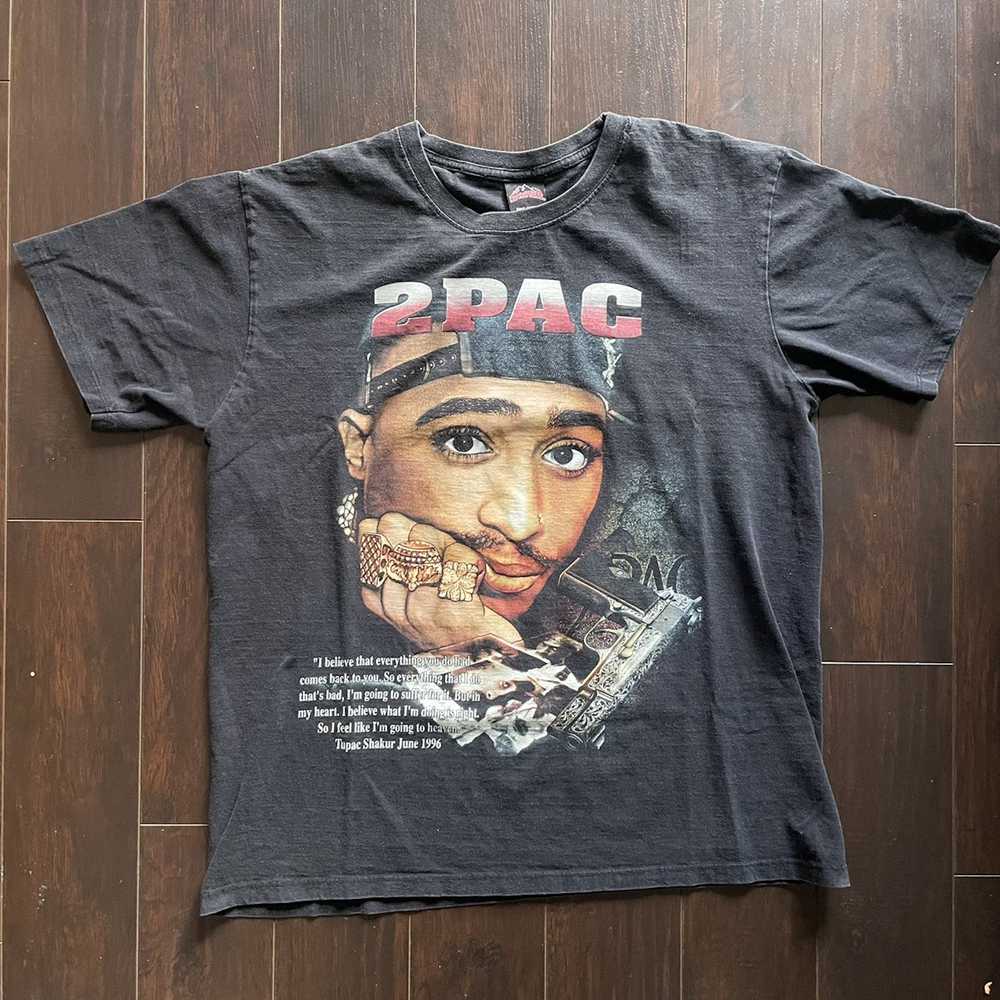 Rock Tees × Streetwear × Vintage VTG Tupac Rap Tee - image 4