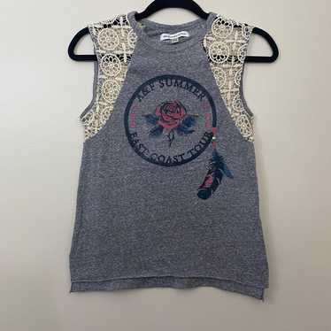 Abercrombie and Fitch Grey XS Crochet Summer East… - image 1