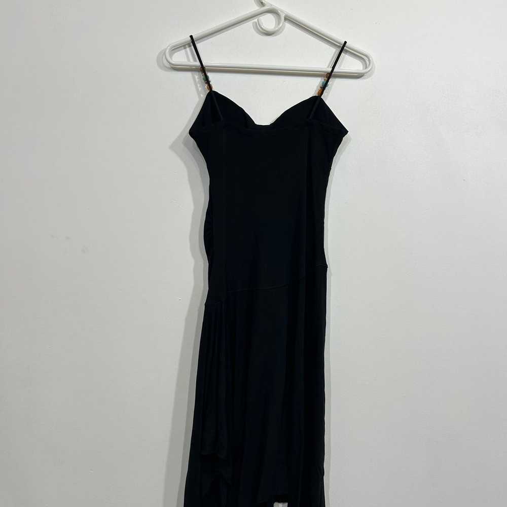Express black silky dress size 0 Y2K style - image 2