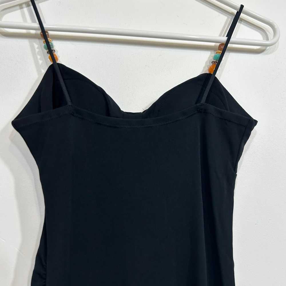 Express black silky dress size 0 Y2K style - image 3