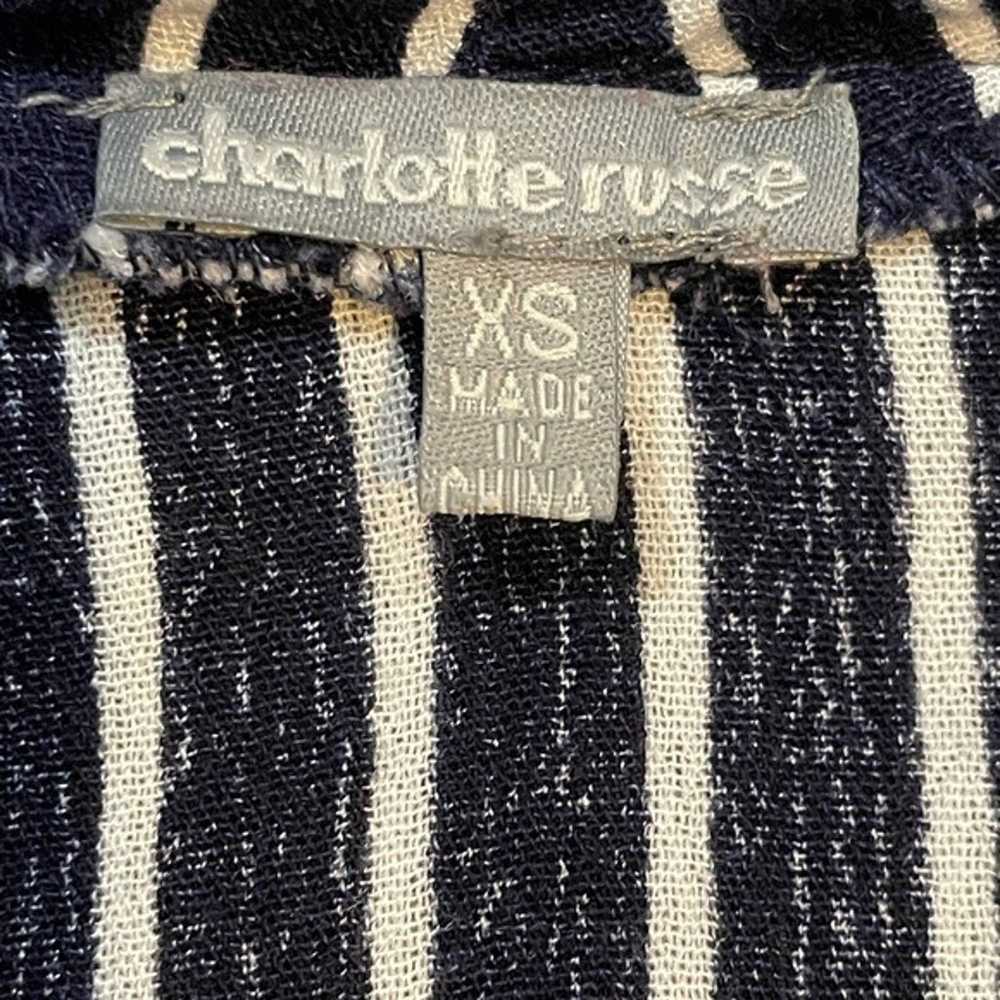 Charlotte Russe Y2K Vintage Long Sleeve Tie Front… - image 8