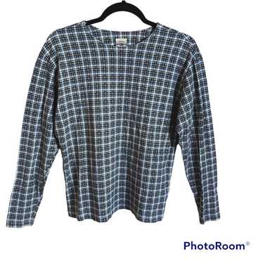 Vintage county seat blue checkered shirt, XS