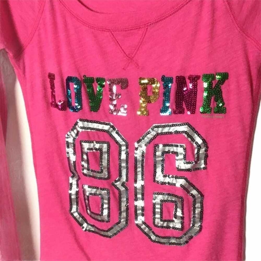PINK Victoria’s Secret Sequined "Love Pink 86" Lo… - image 2