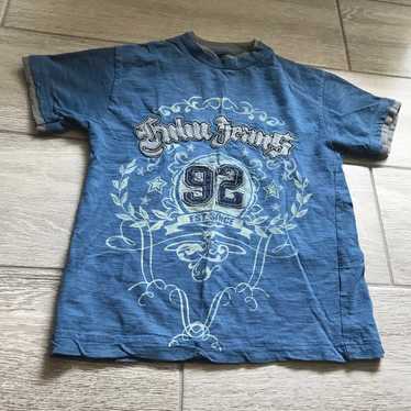 Lucky Brand Y2k Tee With embellishments Blue Size M - $13 - From Spunky