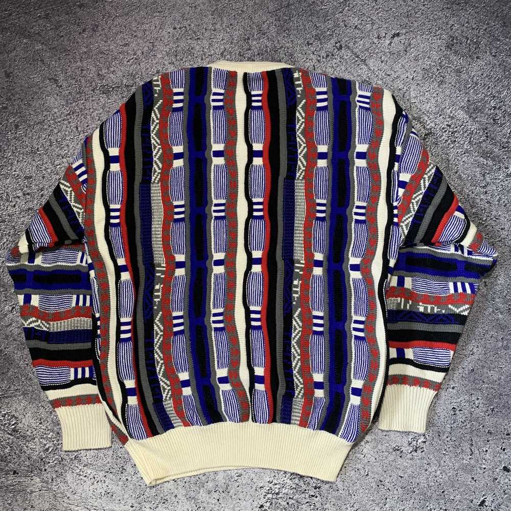 Coloured Cable Knit Sweater × Coogi × Japanese Br… - image 3