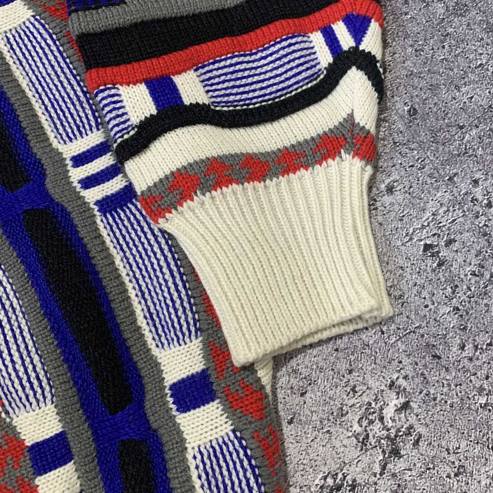 Coloured Cable Knit Sweater × Coogi × Japanese Br… - image 5