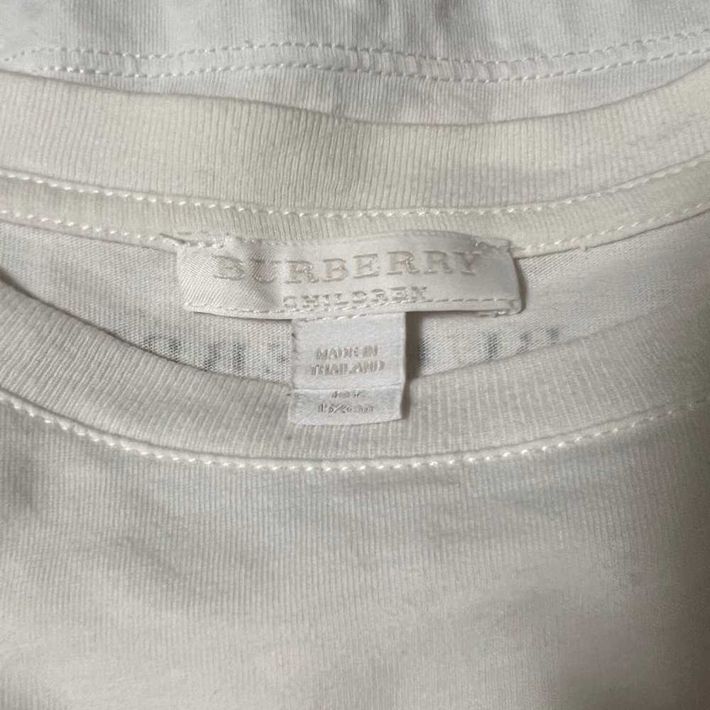 Burberry White Cotton Hello T-shirt Vintage Briti… - image 3