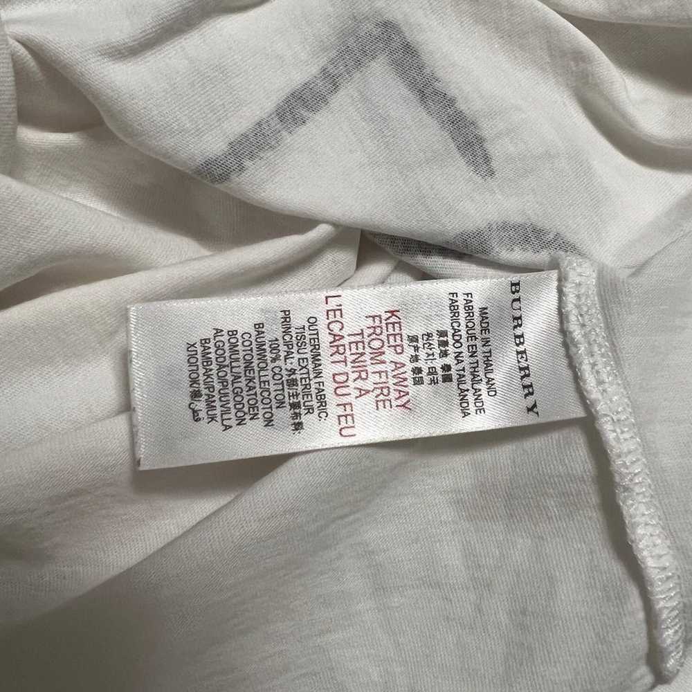 Burberry White Cotton Hello T-shirt Vintage Briti… - image 5