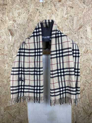 Burberry VINTAGE BURBERRY PURE NEW WOOL SCARF