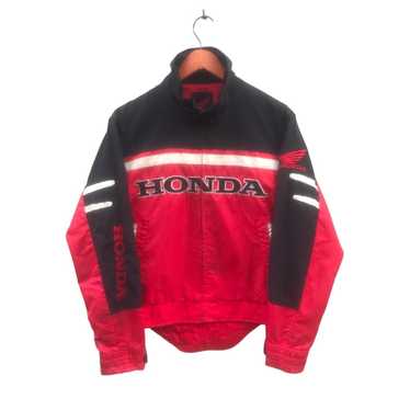 Race Car Jackets. Honda Racing Jacket Black with Red