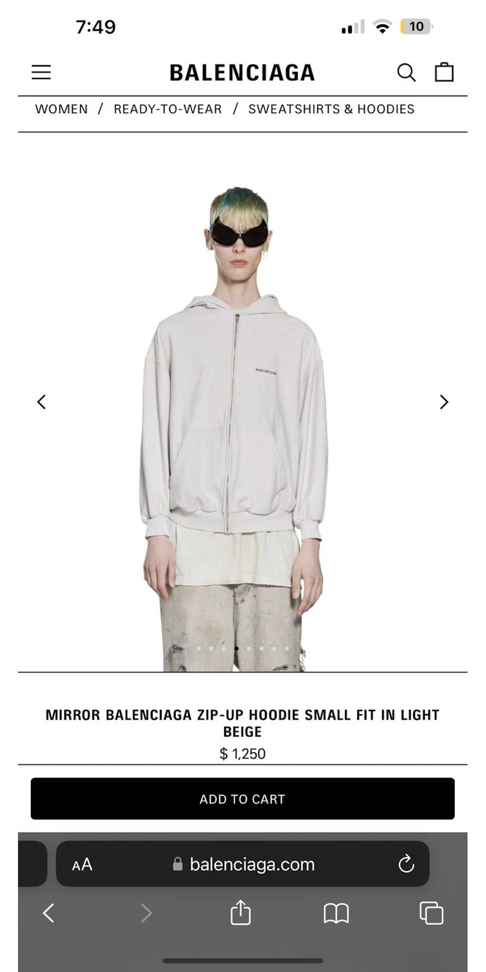 Balenciaga × Designer × Rare Balenciaga Mirror Zi… - image 6