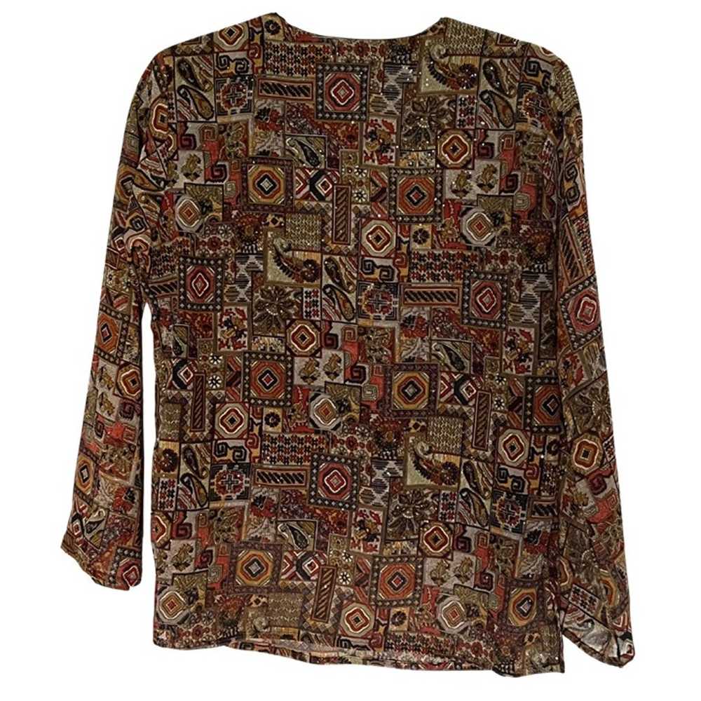 Vintage Paisley Patterned Tunic - SMALL - image 2