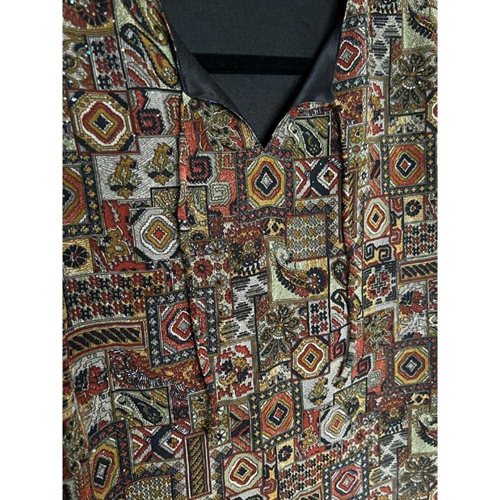 Vintage Paisley Patterned Tunic - SMALL - image 3