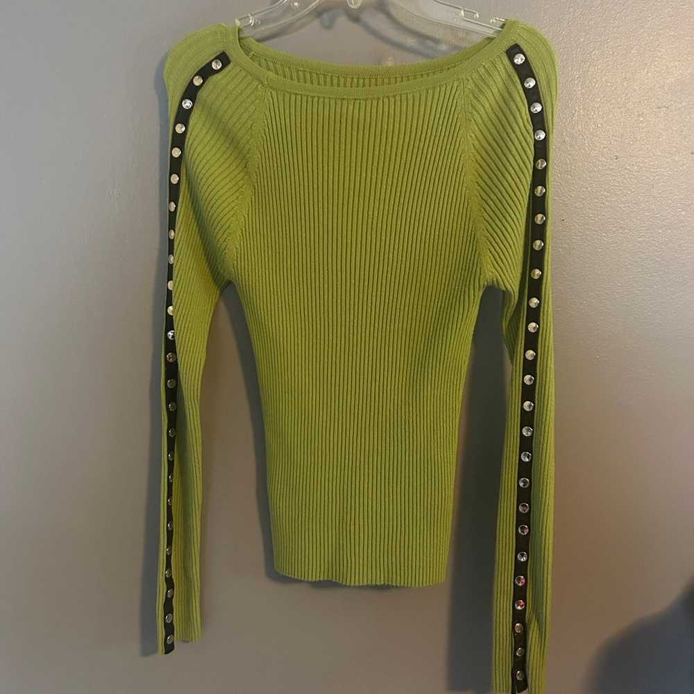 y2k ribbed long sleeve - image 1