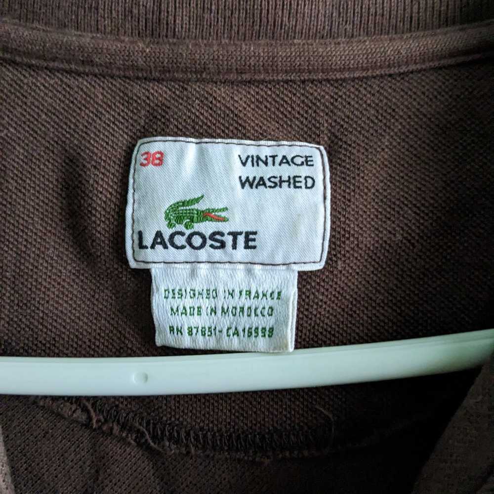Lacoste vintage washed polo - image 3