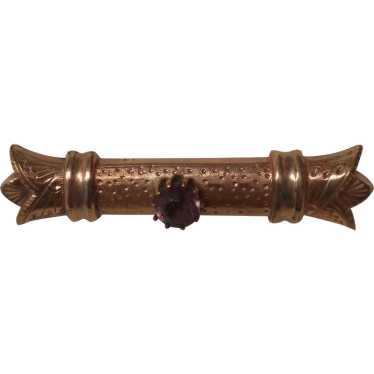 Beautiful purple stone Victorian era bar Pin