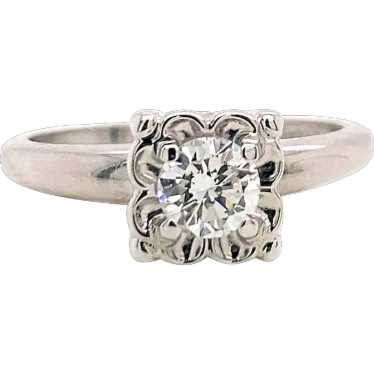 .40ct. Diamond Vintage Engagement - Fashion Ring … - image 1