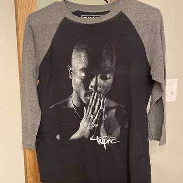 Tupac Shakur Vintage Raglan Tee Band Tee Womens S… - image 1