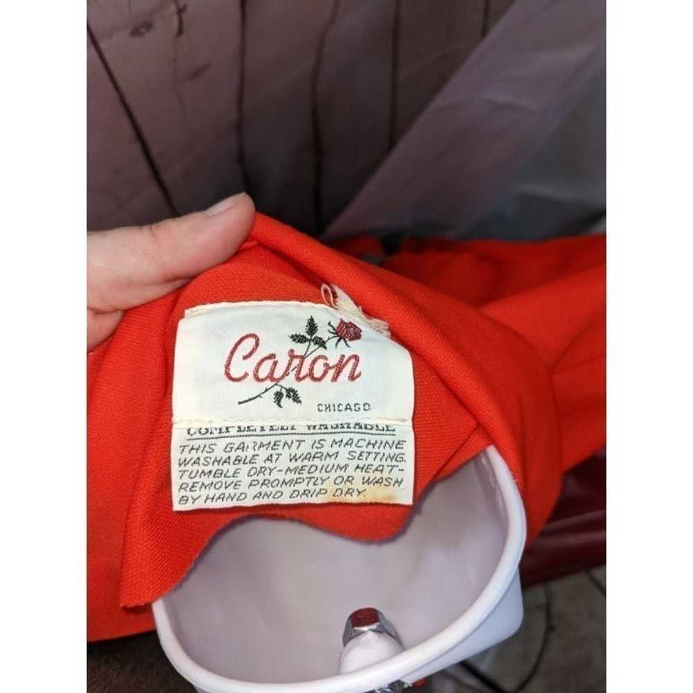 Caron Vintage button down  red - image 5
