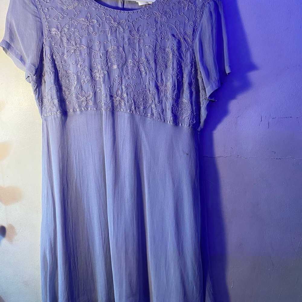 Vintage Purple Dress, Karavan - image 2
