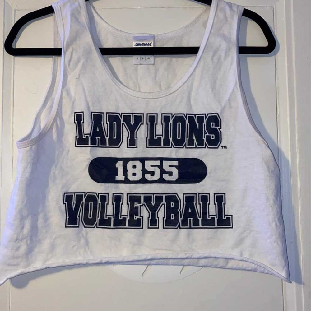 Vintage penn state volleyball crop tank top - image 1