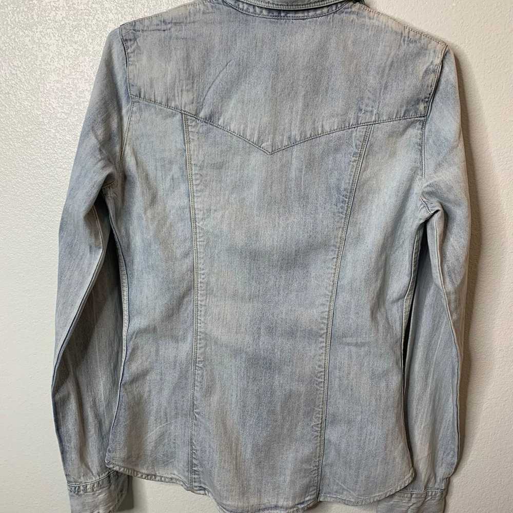 Vintage Guess Denim Button Up Shirt Sz.Small - image 11