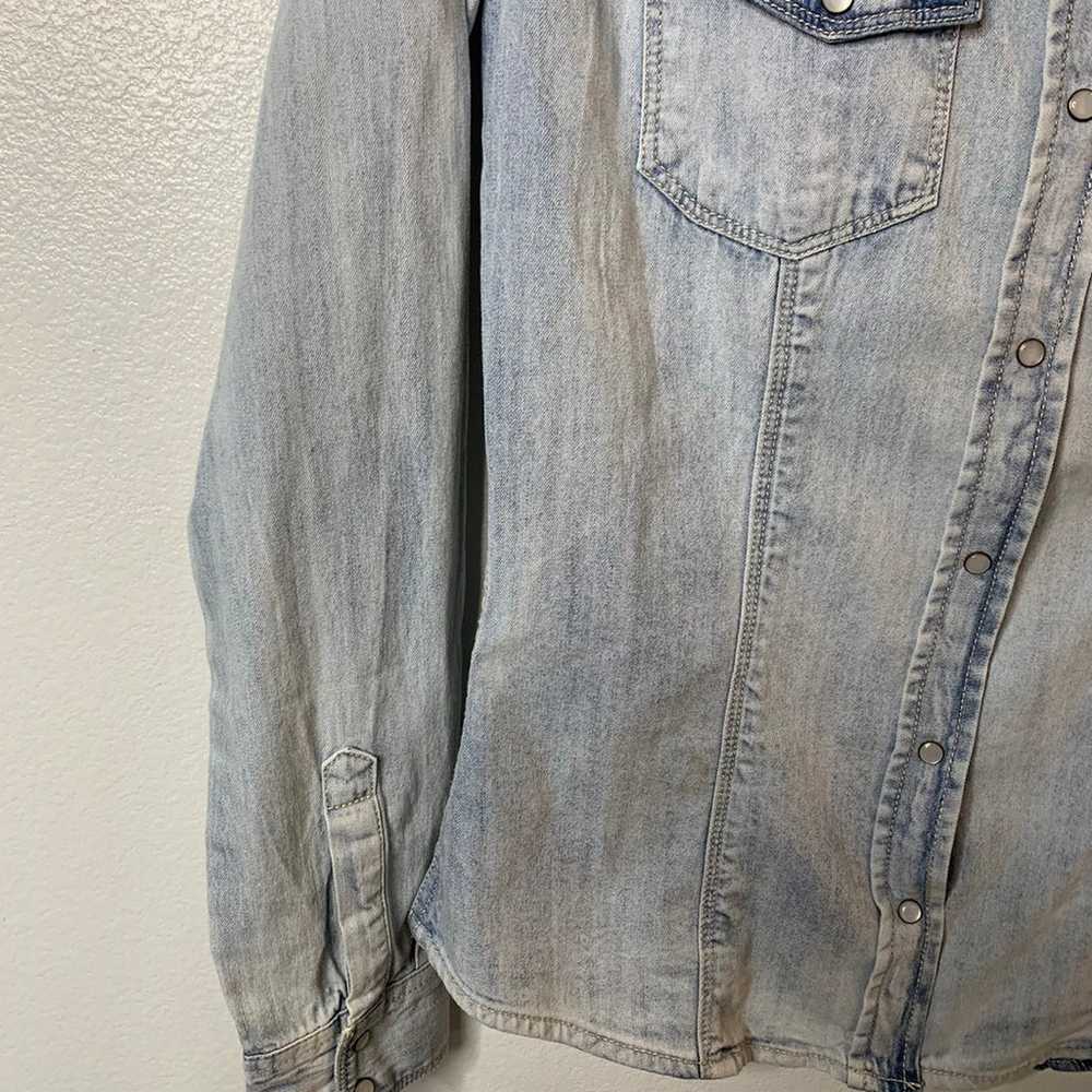 Vintage Guess Denim Button Up Shirt Sz.Small - image 9