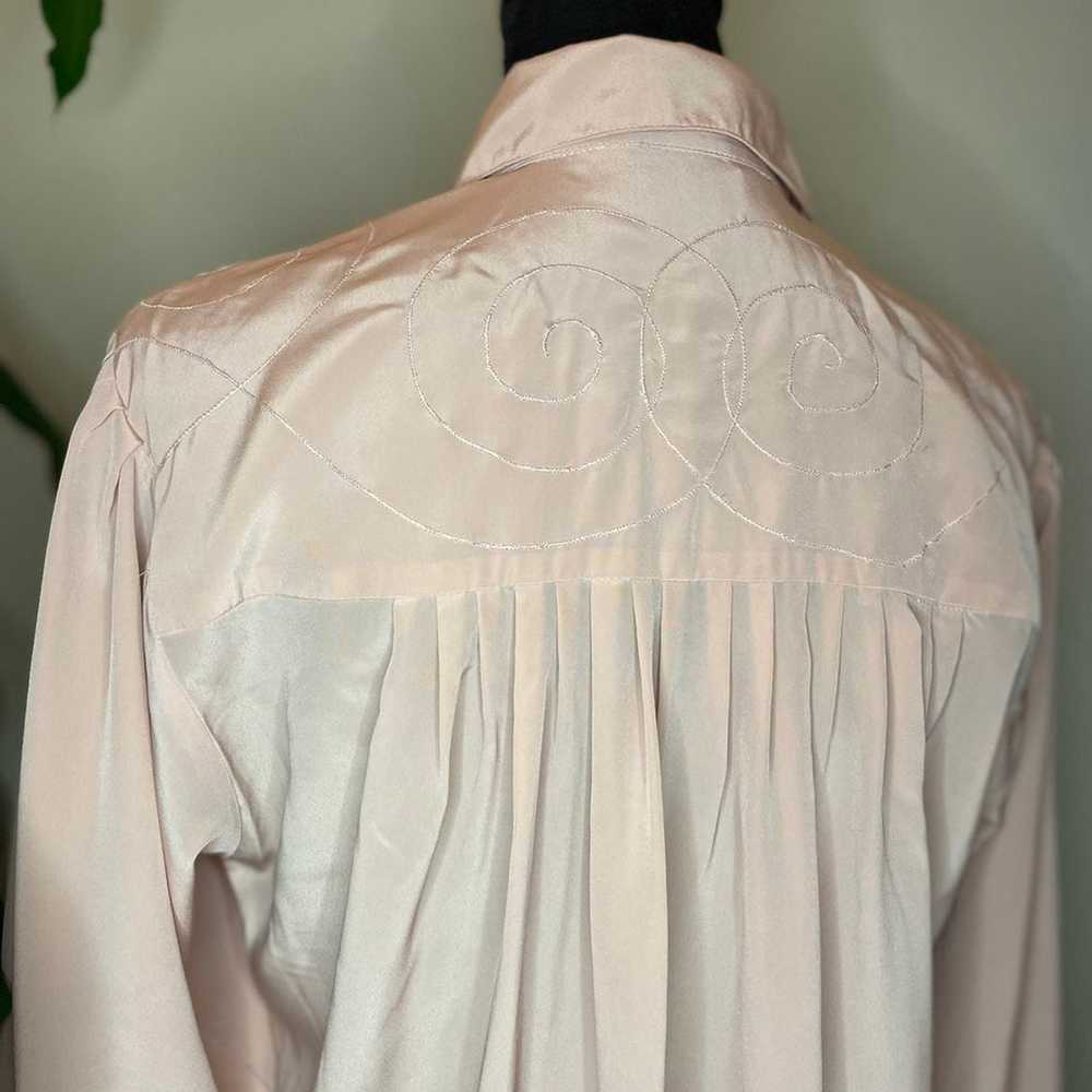 *Vintage Intuitions Light Pink/Peach Button-Down … - image 10