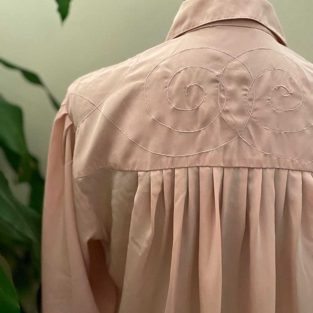 *Vintage Intuitions Light Pink/Peach Button-Down … - image 11
