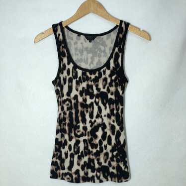 Guess Womens Vintage Animal Print Tank Top Size S… - image 1