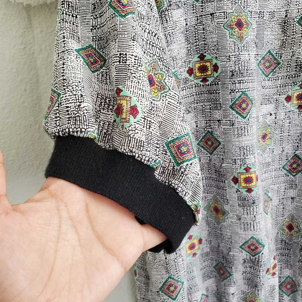notations vintage geo pattern blouse - image 4