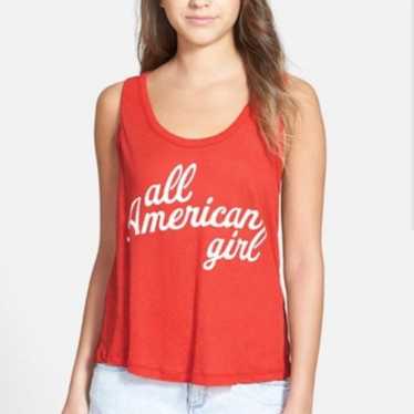 Wildfox  all American girl red tank size s - image 1