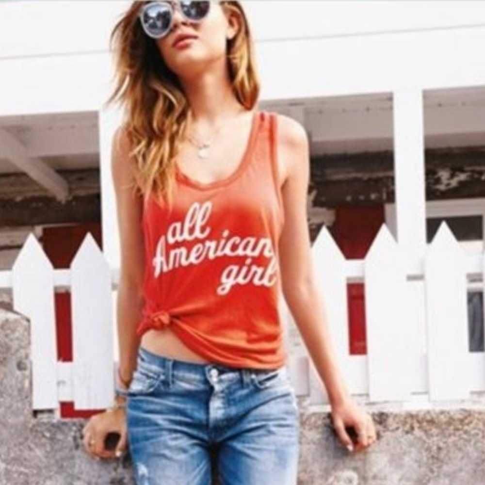 Wildfox  all American girl red tank size s - image 2