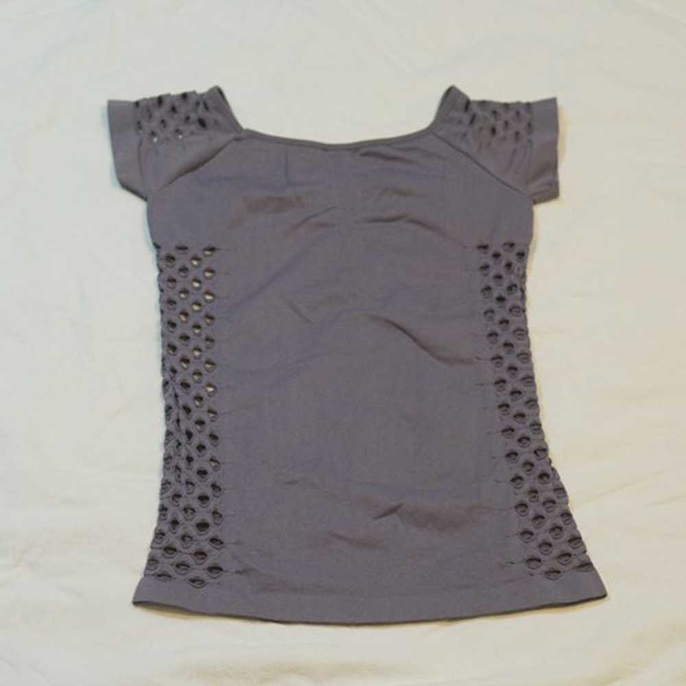 POOF! Gray Tight Fitted Top - image 11