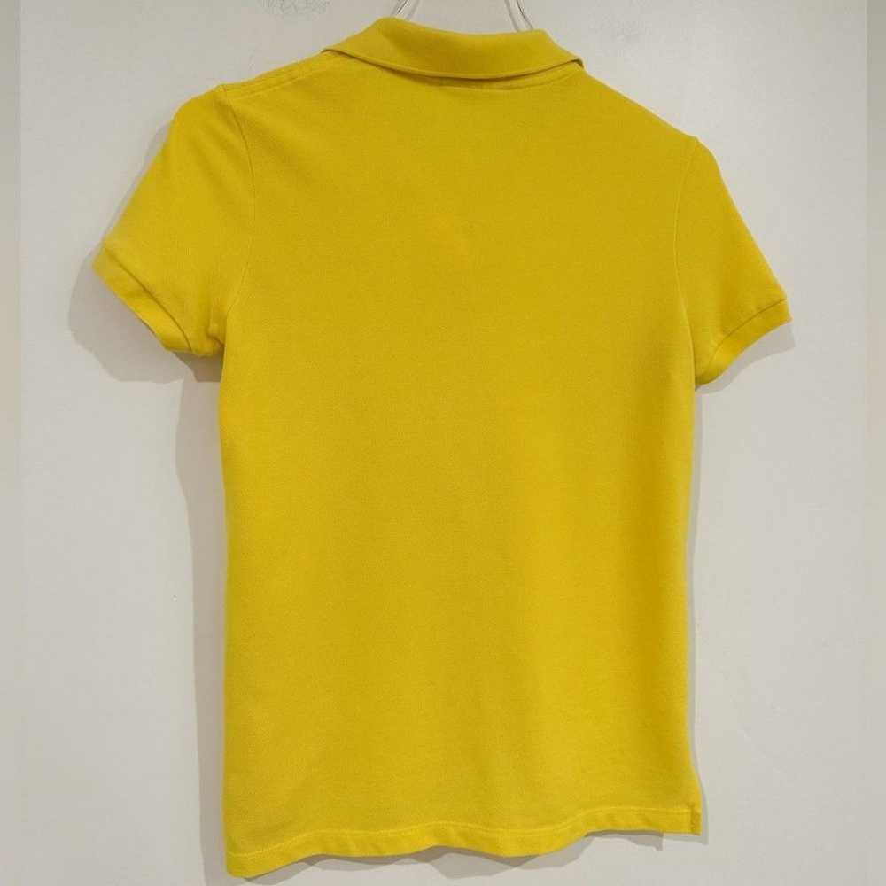 Lacoste Yellow Polo Half Button Up Shirt Size 36 … - image 7