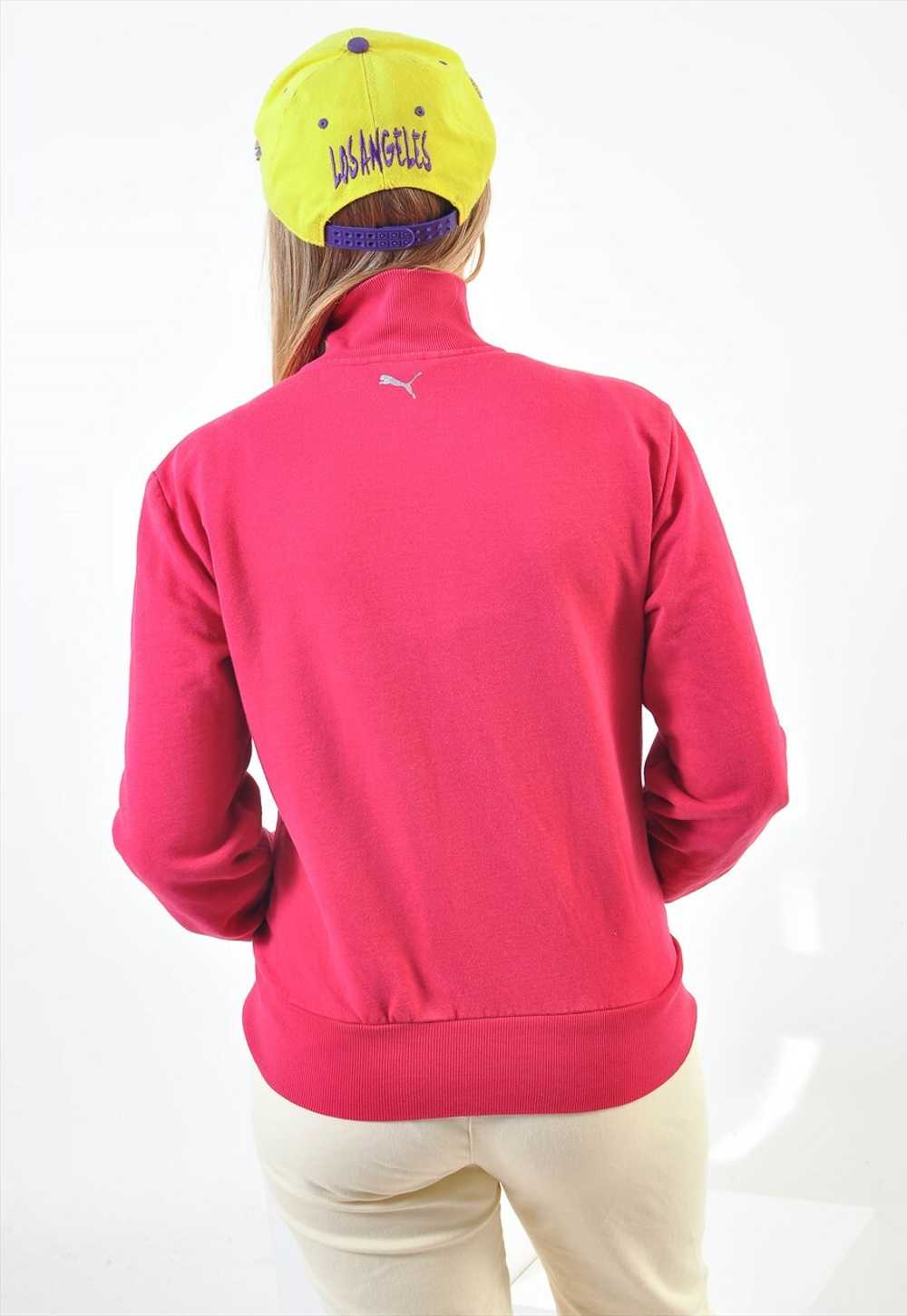 Vintage PUMA track jacket in pink - image 4