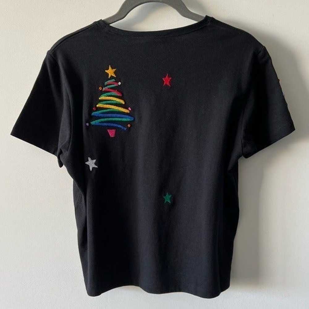 Michael Simon Vintage Christmas Tree Holiday T-sh… - image 2