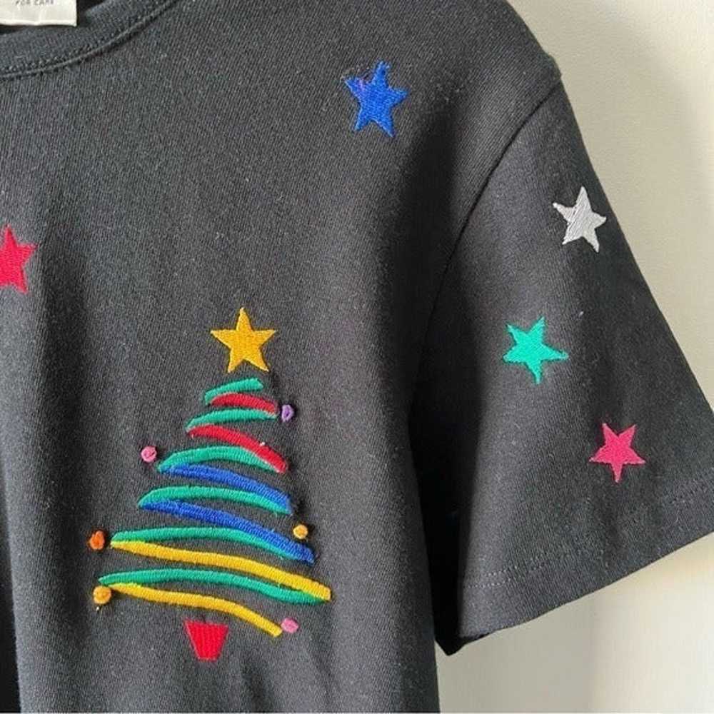 Michael Simon Vintage Christmas Tree Holiday T-sh… - image 4