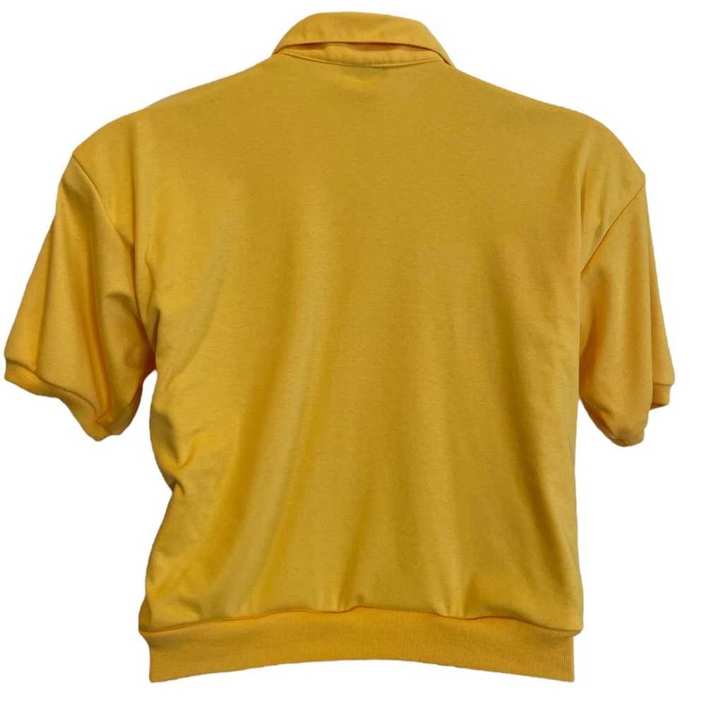 Vintage Barbara Gerwit Yellow Crop Blouse. Size S… - image 2