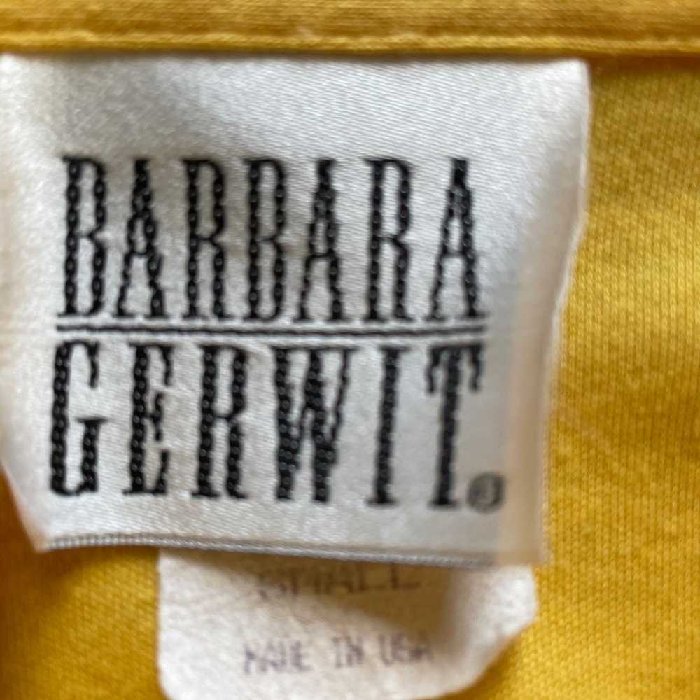 Vintage Barbara Gerwit Yellow Crop Blouse. Size S… - image 3