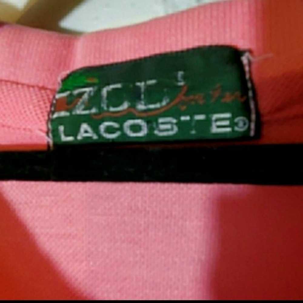 Vintage Izod Lacoste Salmon Pink Polo - image 4