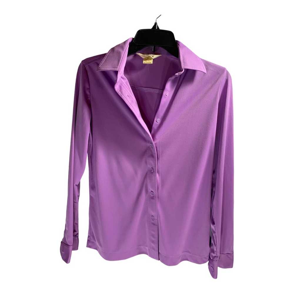 Vintage 70’s Sears Lilac Polyester Shirt - image 1