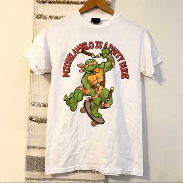 Vintage 90s Kids T-shirt Teenage Mutant Ninja Turtles TMNT Sewer Tour 1993  Mirage Studios Youth Medium/adult XS Red Tee 