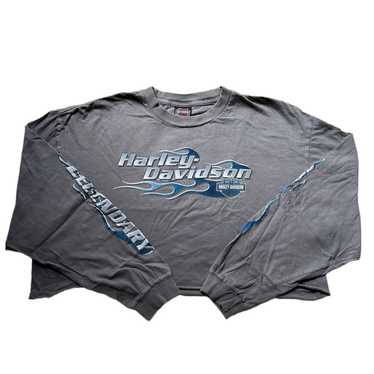 Harley Davidson Reworked cropped long sleeve