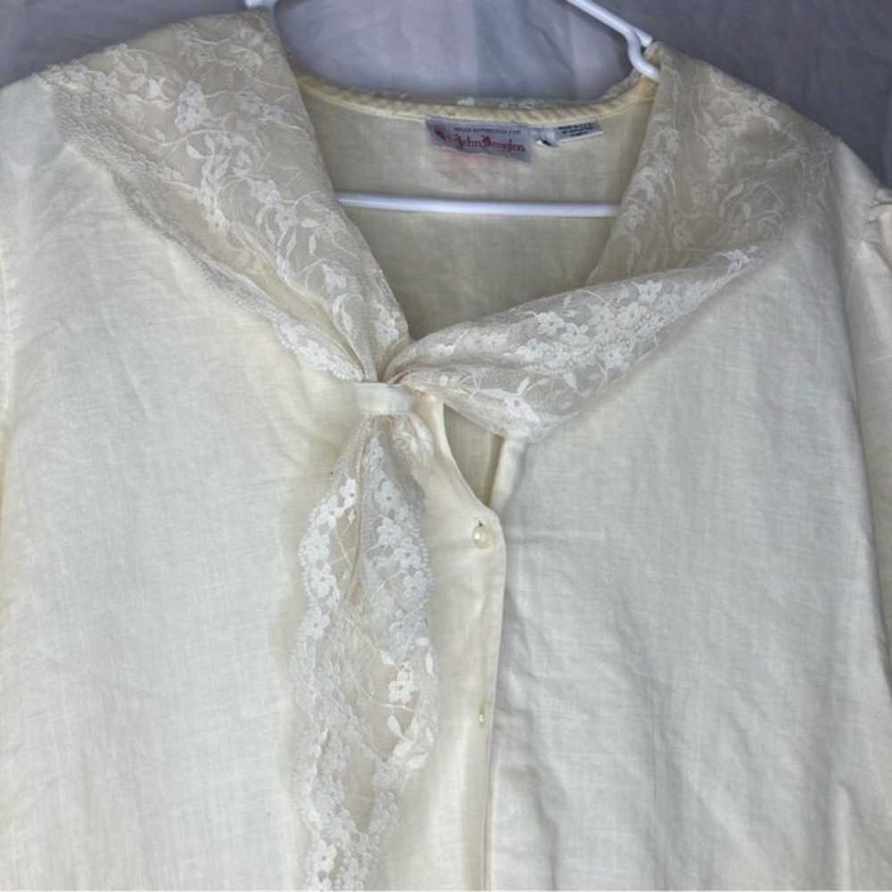 John Douglas vintage 1960s linen blouse - image 9