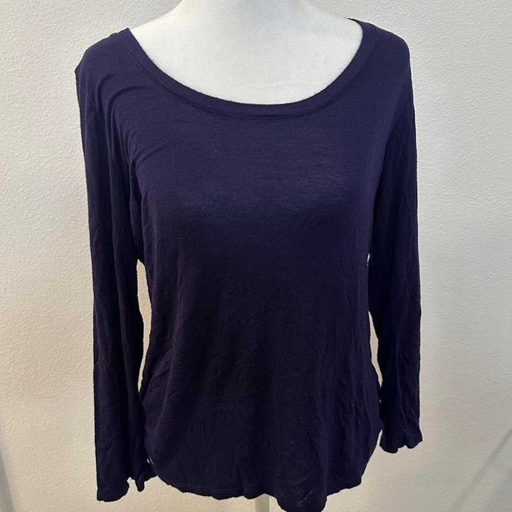 vintage betsey johnson navy blue long sleeve with… - image 2