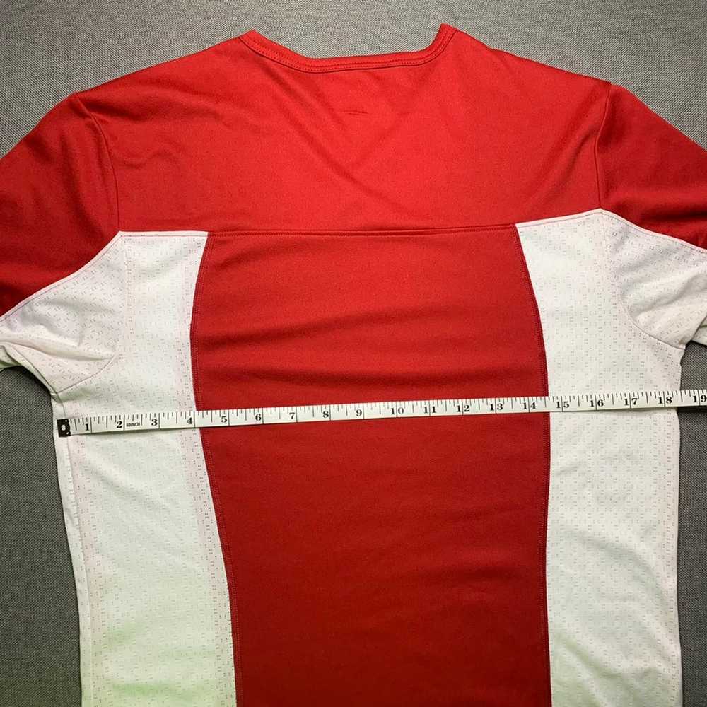 Vintage Nike Team Red White Tennis Shirt Size S S… - image 11