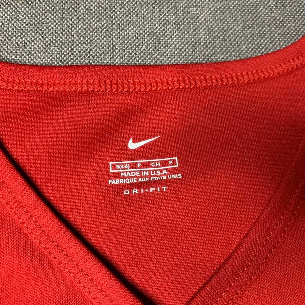 Vintage Nike Team Red White Tennis Shirt Size S S… - image 3