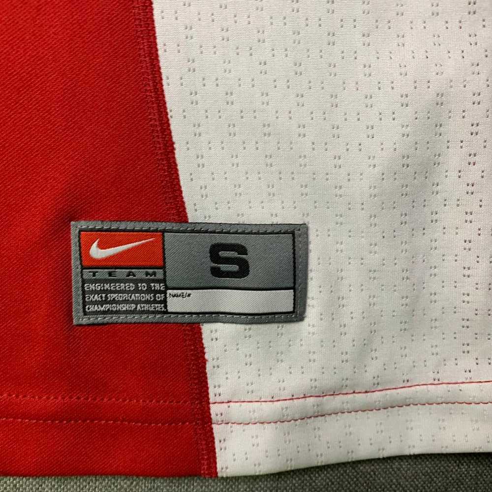 Vintage Nike Team Red White Tennis Shirt Size S S… - image 4