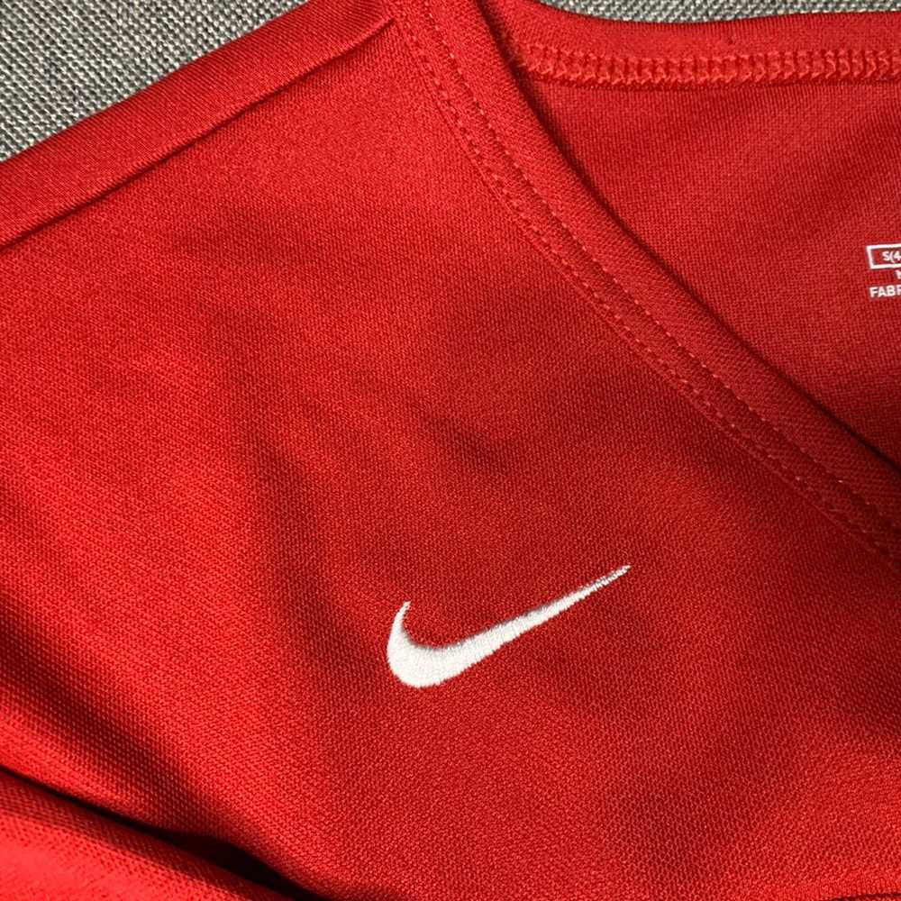 Vintage Nike Team Red White Tennis Shirt Size S S… - image 6
